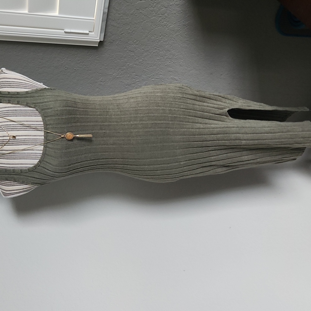 Casual Knit bodycon dress Striped S